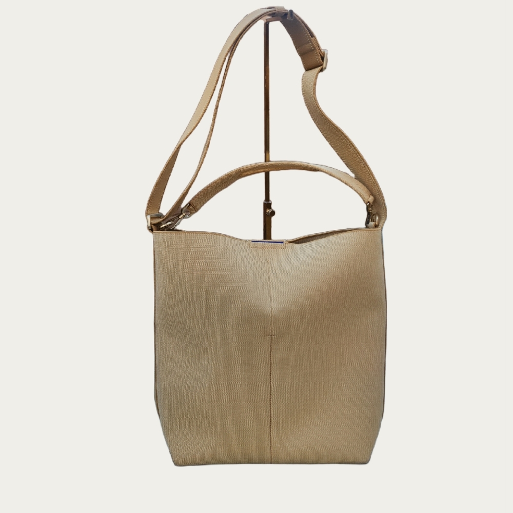 Rothy's The BUCKET BAG in GOLDEN Wheat Pristine PRE-Owned Condition